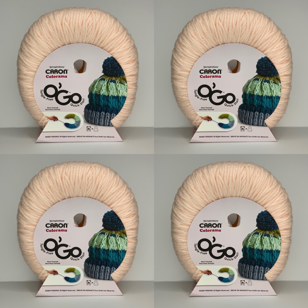 lot of 4 sticky rice caron colorama yarn